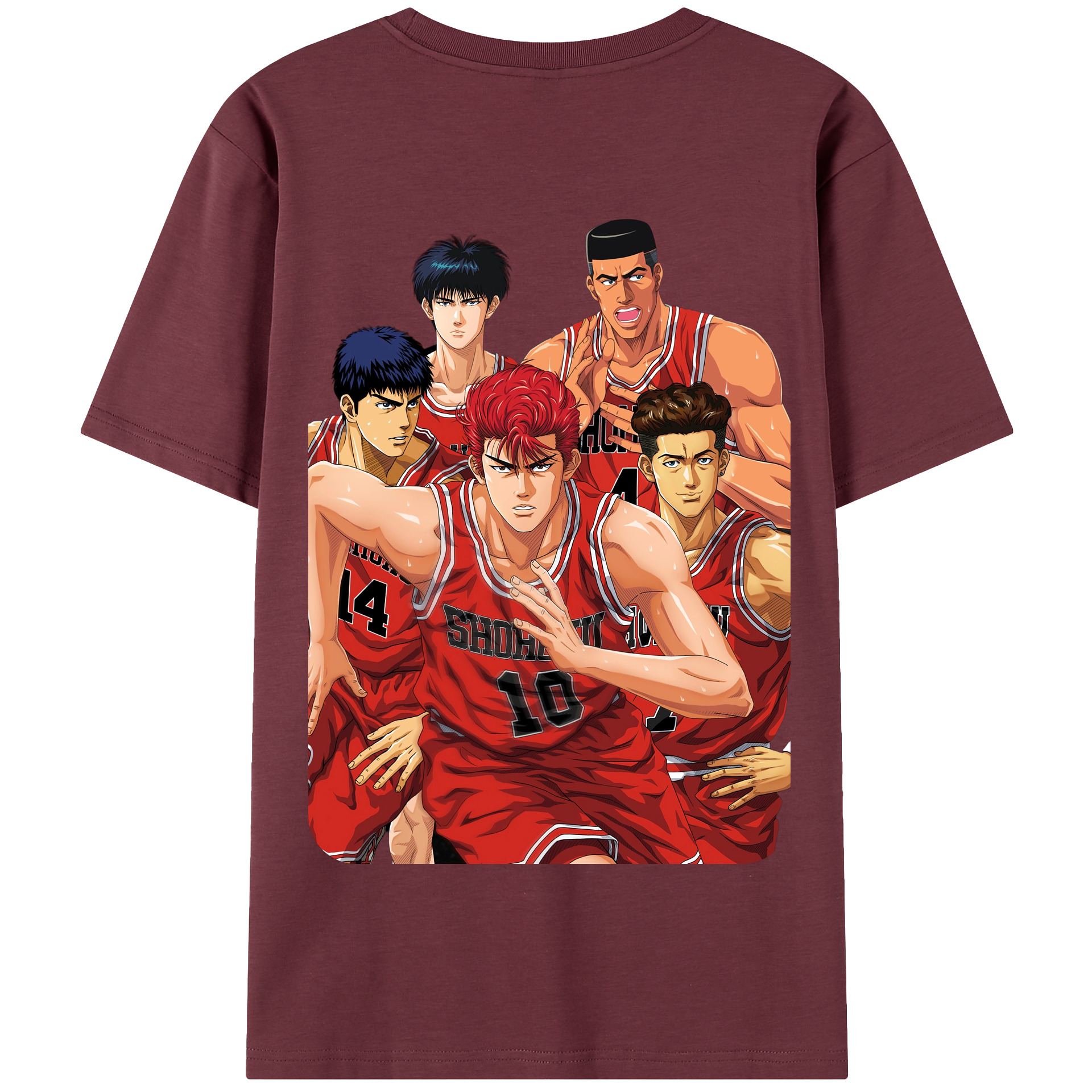 SLAM DUNK／スラムダンク 綿100％半袖Tシャツ（背面プリント）